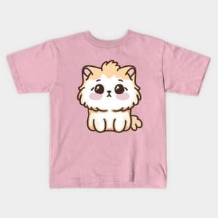 cute kawaii cat valentine gift Kids T-Shirt